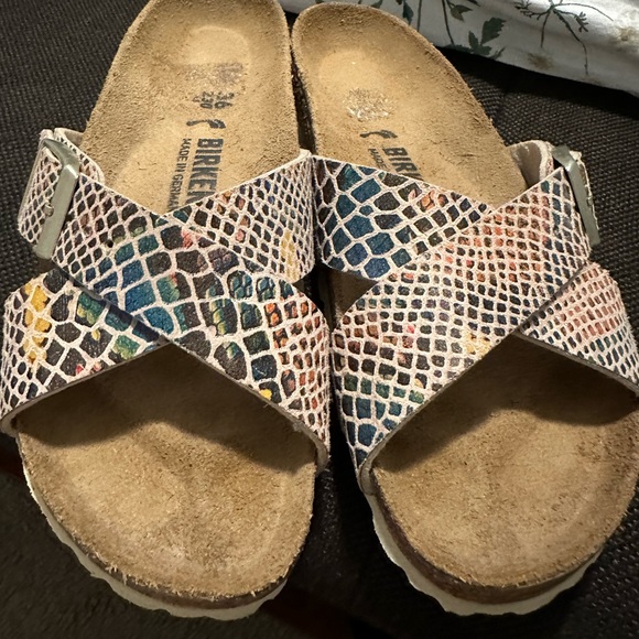 Birkenstock Shoes - Shiny Snake Sandal